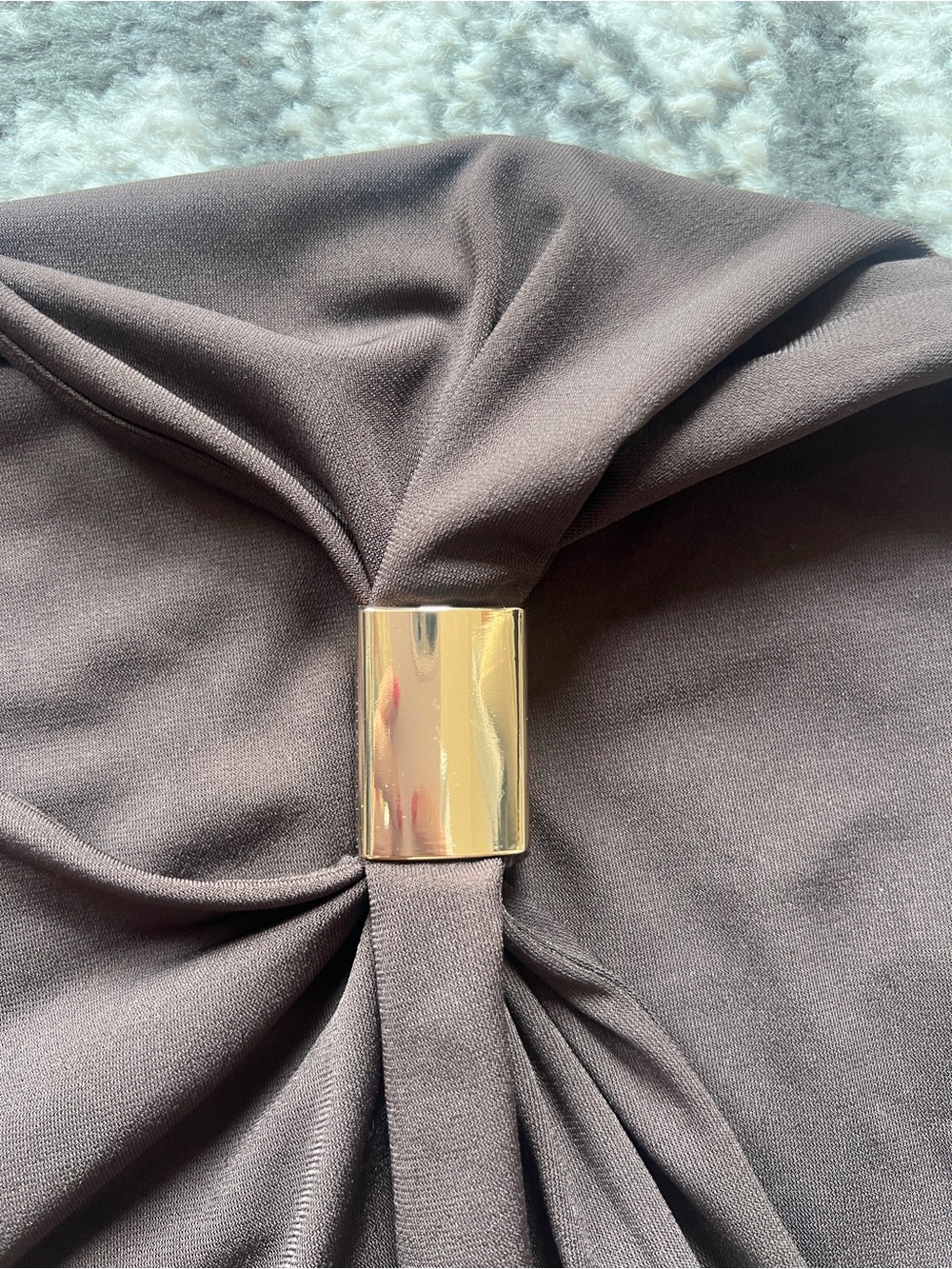 Mango Brown Twist-Detail Sleeveless Top - Picture 3 of 3